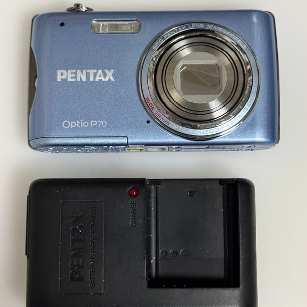 펜탁스 옵티오 p70 라이트 블루 