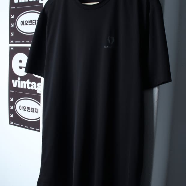 (L-XL) 블랙야크 반팔 티셔츠 기능성 스몰로고 블랙-H32961