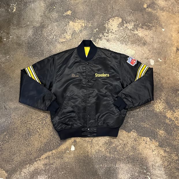 빈티지 90s 스타터 피츠버그 스틸러스 사틴 자켓 