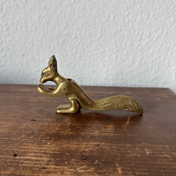 독일)빈티지 브라스 다람쥐 호두까기