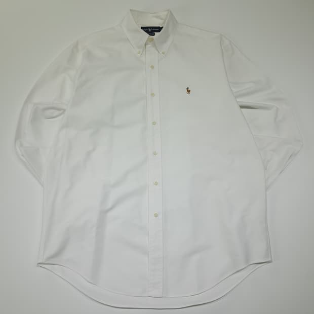 CL896 XL 폴로 90s 멀티포니 화이트 셔츠 남방