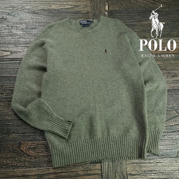 [폴로 랄프로렌] 포니 로고 자수 빈티지 크루넥 니트 M19823