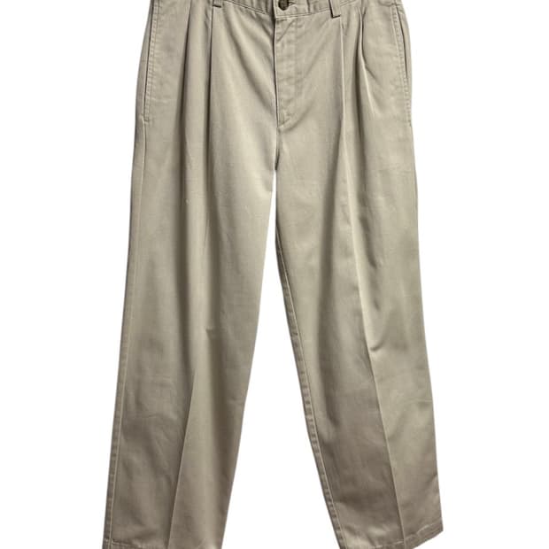 엘엘빈(L.L.Bean) 내추럴 핏 베이지 투턱 치노팬츠 30