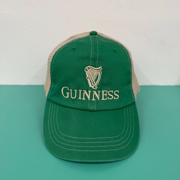 빈티지 기네스 맥주 메쉬 트러커 햇 GUINESS vtg trucker
