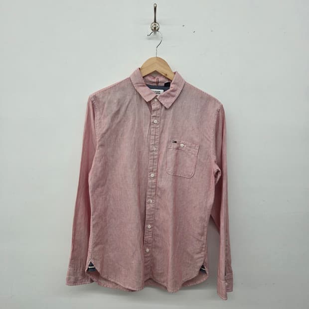 타미힐피거 스트라이프 셔츠 남방 남m