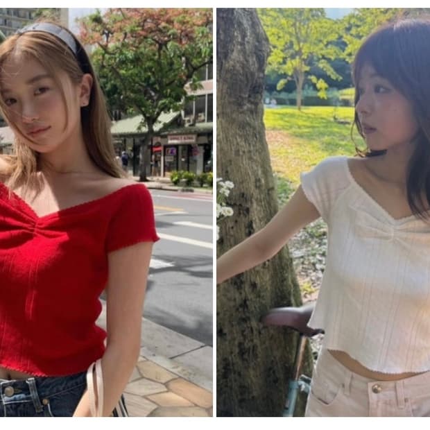 더바넷 cotton eyelet pintuck knit top🫧