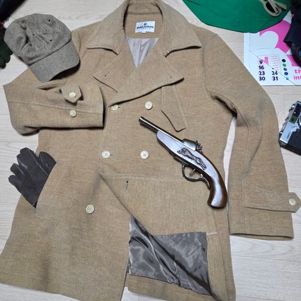 MILA SCHON SPORTS 밀라쇤 울 더블브레스티드 코트 하프