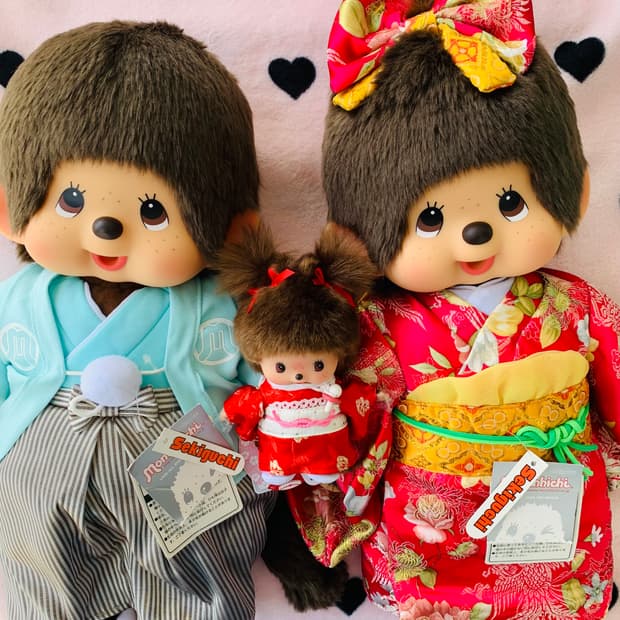 2종세트 몬치치L 기모노 남녀 