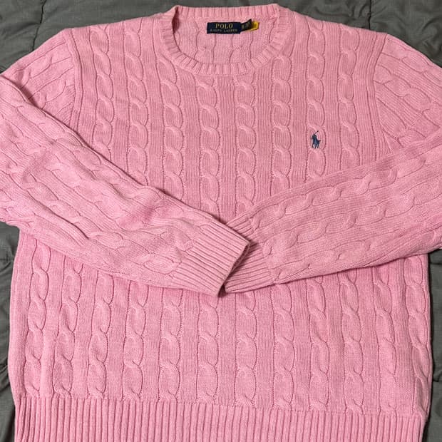 폴로 코튼 케이블니트 xl