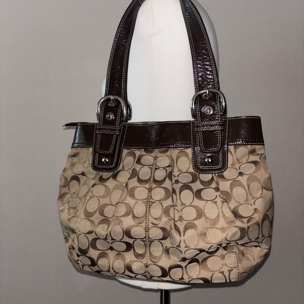 Coach signature shoulder bag