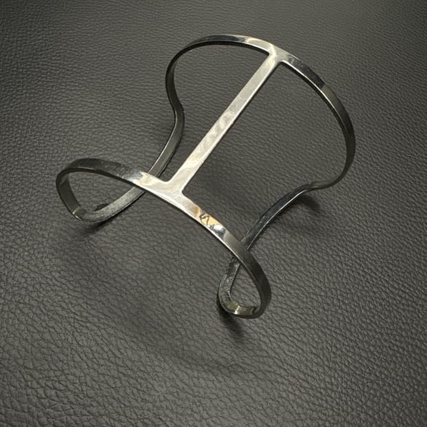 실버 H라인 반뱅글