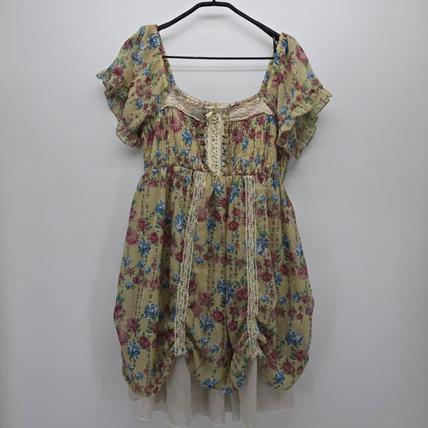 axesfemme 로맨틱 플라워 레이어드 쉬폰 원피스