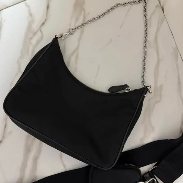 프라다 2005 리나일론 테수토 체인 호보백 크로스백