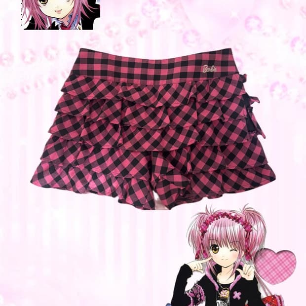 barbie 바비 캐캐체 핑크체크 큐롯