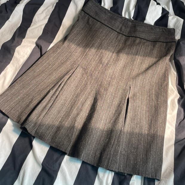 max&co 스트라이프 플리츠 스커트