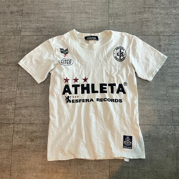 일본빈티지 Athleta 핀터깔y2k 고딕펑크 올드스쿨 반팔티셔츠