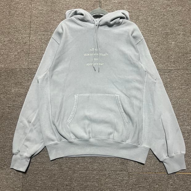 디스이즈네버댓 그레이 후드티 L