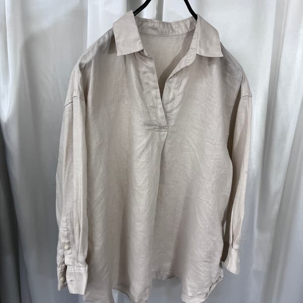 uniqlo linen blouse