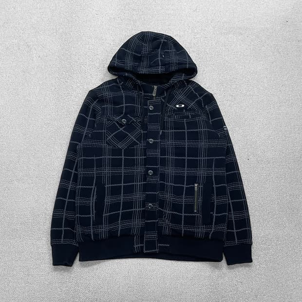 오클리 Oakley 어페럴 어센틱 체크 후드 자켓