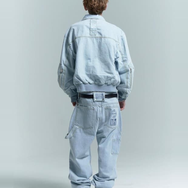 플라스틱프로덕트 MPa 페인터 데님 팬츠 스틸 블루 L