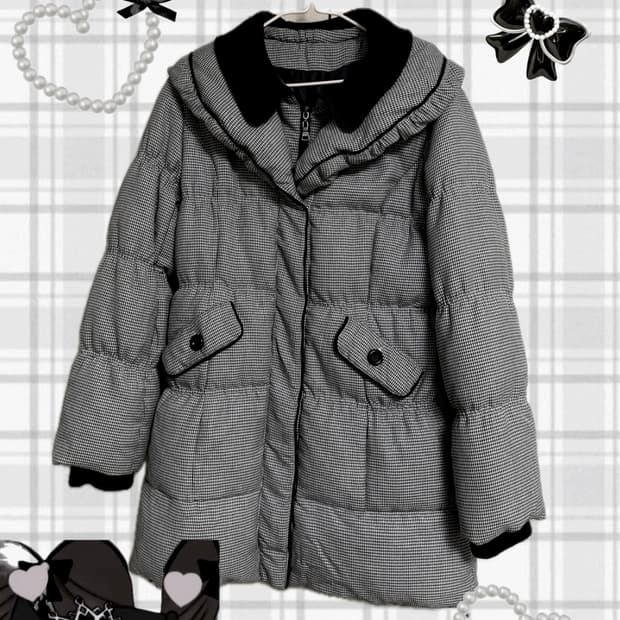 일본 빈티지 빅카라 대장 롱패딩