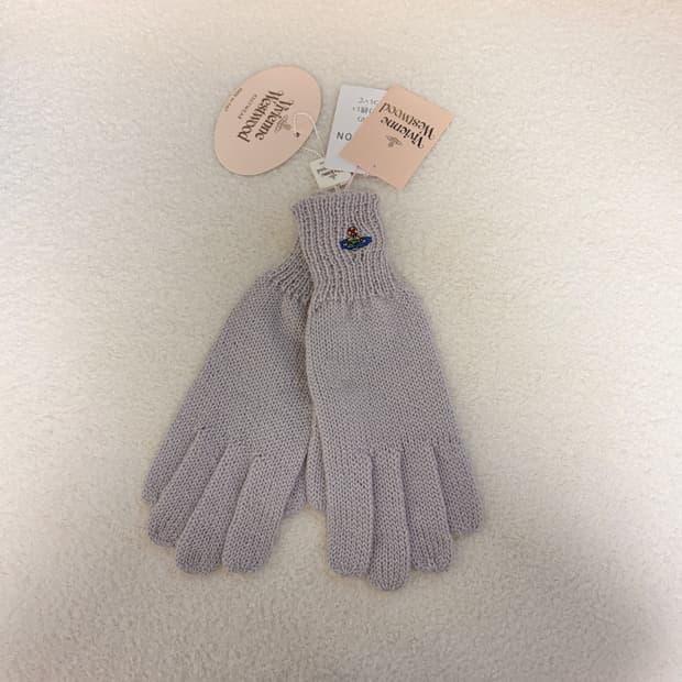 (새상품)비비안웨스트우드 골드라벨 ORB로고 울 장갑