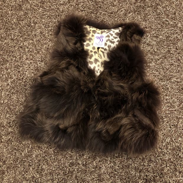 Bany&Co 폭스 퍼 베스트 자켓