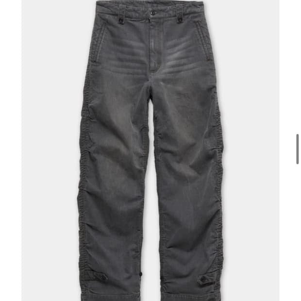 쿠어 셔링 컴벳 데님 트라우져 진