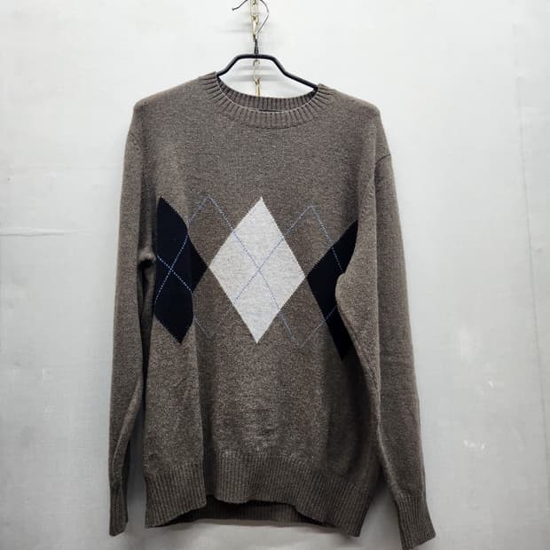 유니클로 아가일패턴 니트 XXL(XL)