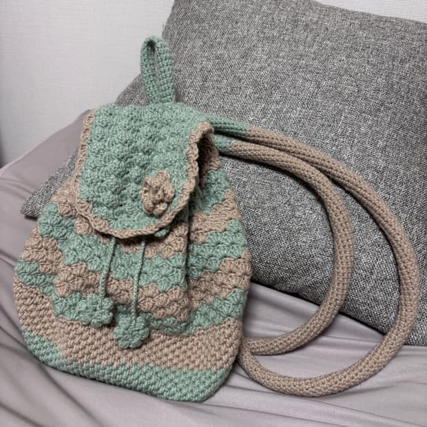 핸드메이드 뜨개 가방