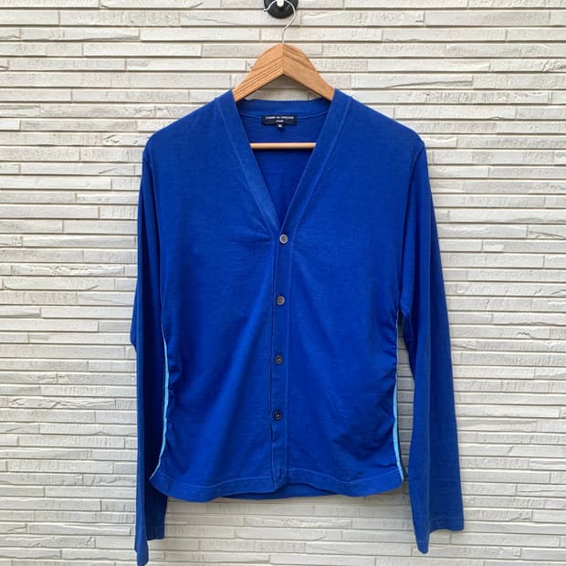 꼼데가르송 옴므 브이넥 가디건 (blue)