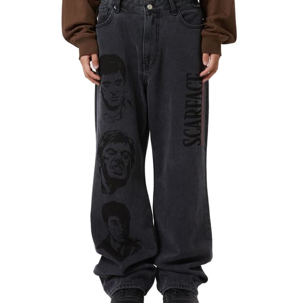 LMC X SCARFACE DENIM PANTS 블랙 데님 팬츠 바지 2