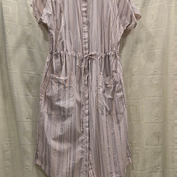 코스 COS 로브 면 스트라이프 원피스 프리사이즈