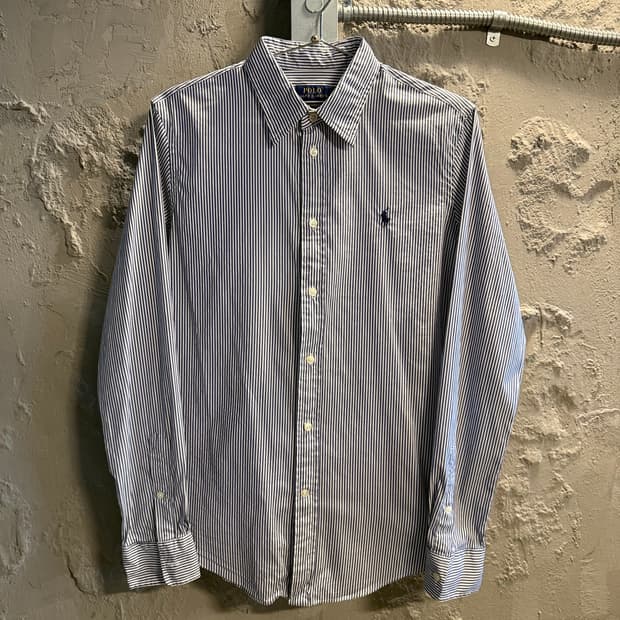 10 폴로 랄프로렌 POLO 스트라이프 셔츠 블루화이트