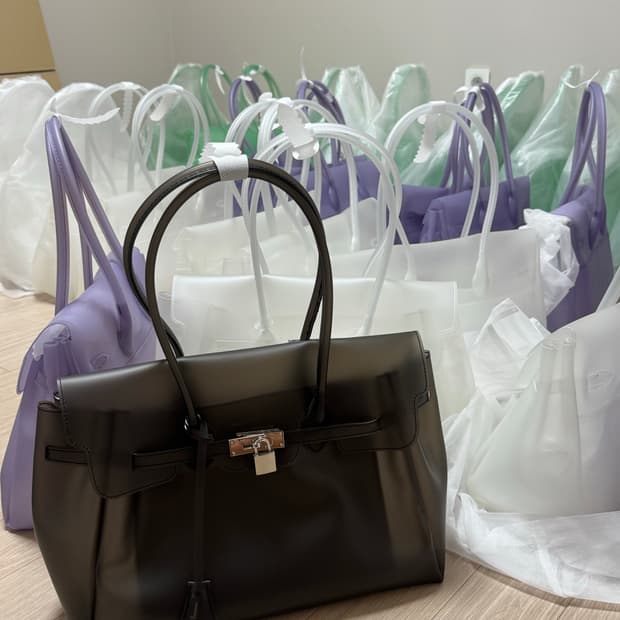 B급할인,당일발송✨고퀄소재 TPU 젤리버킨 젤리백