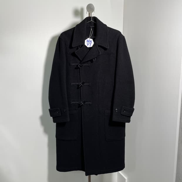 르메르 LEMAIRE 블랙 울 더플 코트