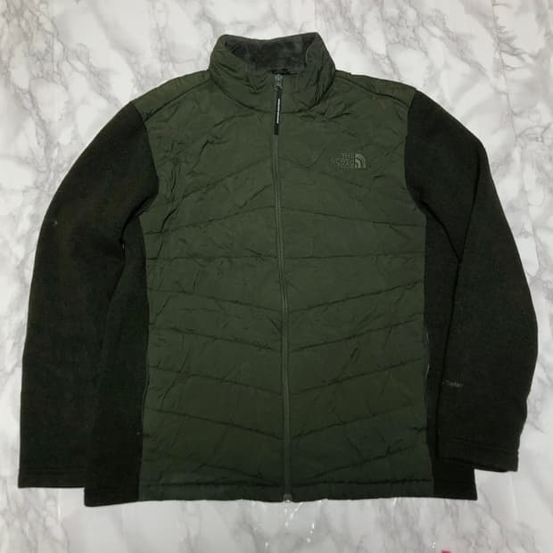 노스페이스 딥카키 자켓 상태굿 니트자켓