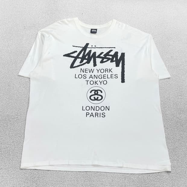 Stussy 그래픽 반팔 티셔츠