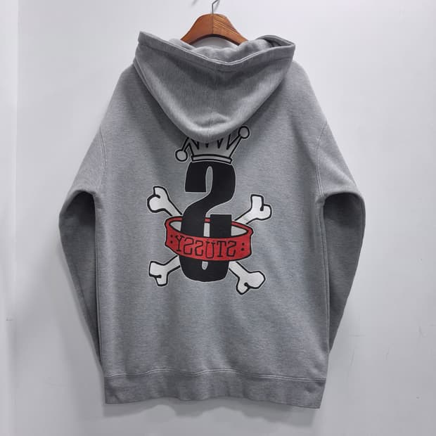 90`s 스투시 오리지널 후드티 L