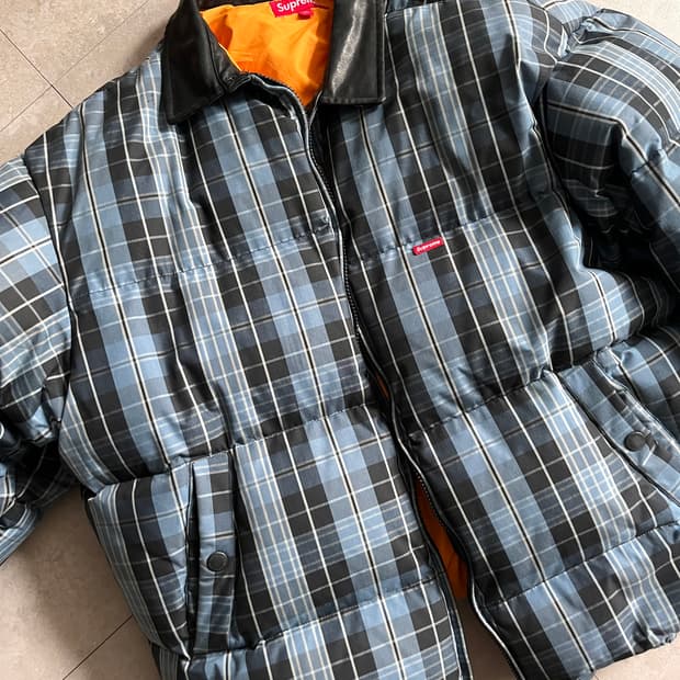 Xl 슈프림 레더카라 퍼피 자켓