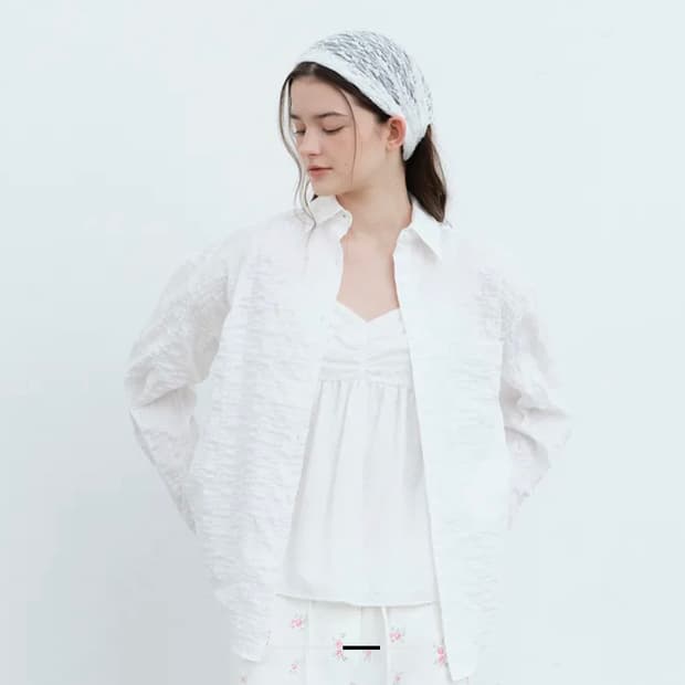 스프링크로커스 서츠 suer stripe shirt - white