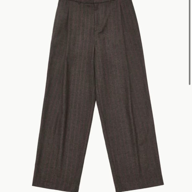 아모멘토 마틴 스트라이프 울 팬츠