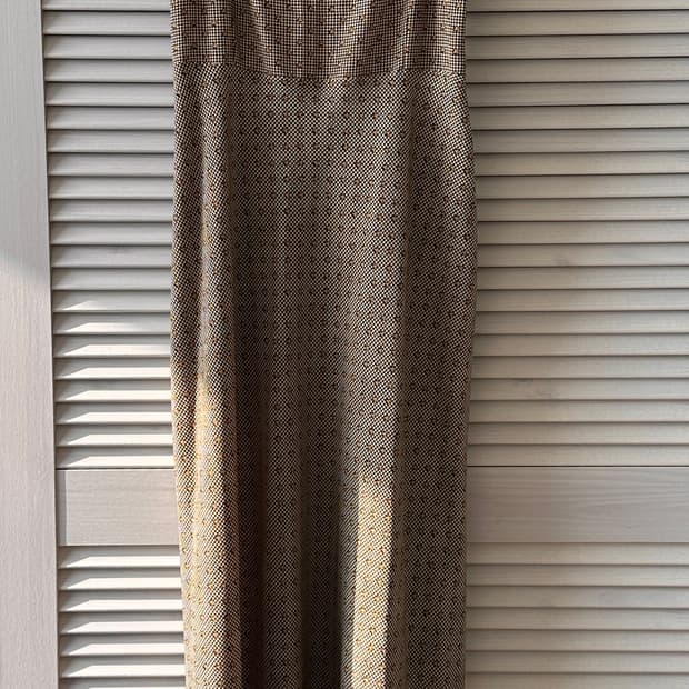 루루서울 하운드투스 체크 뷔스티에 원피스