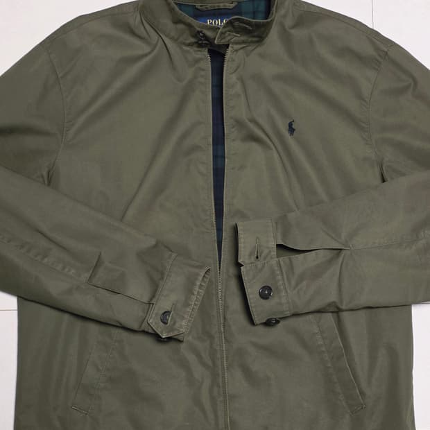 폴로 랄프로렌 M사이즈 체크 안감 자켓 바라쿠다 베이포트 바이스윙