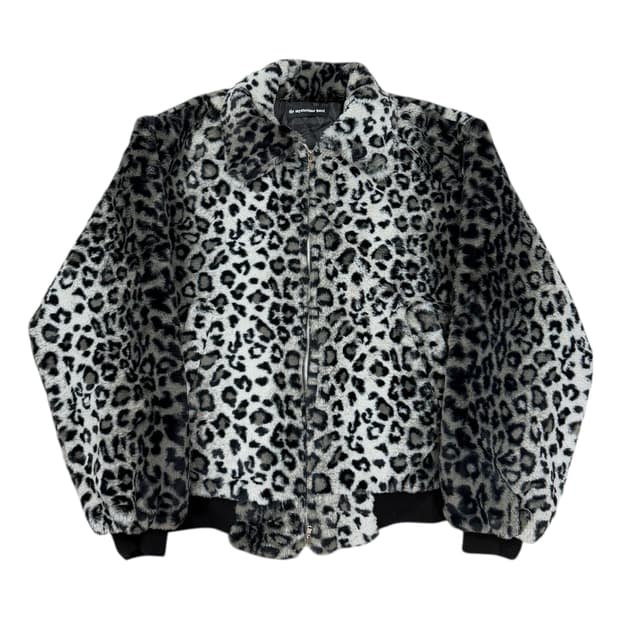 더미스테리어스호텔 레오파드 패디드 퍼 자켓