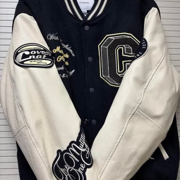 커버낫 24FW 컬리지 C 울 바시티 네이비 M