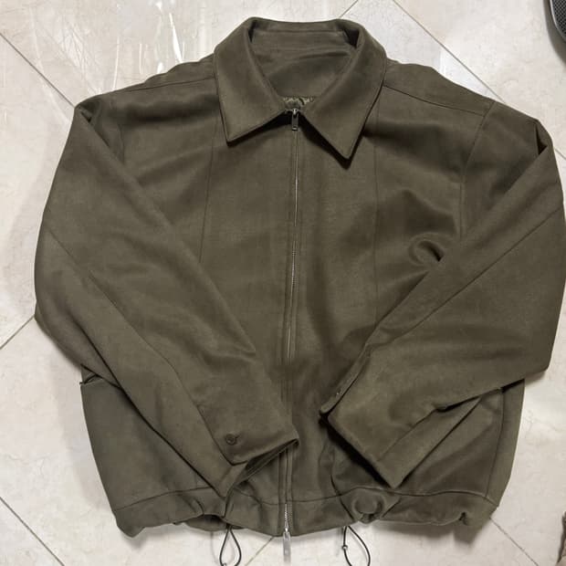 스탠다드에러 스웨이드 블루종 카키