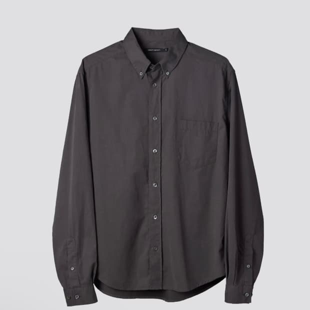 해칭룸 Out Button Shirt Charcoal 팝니다