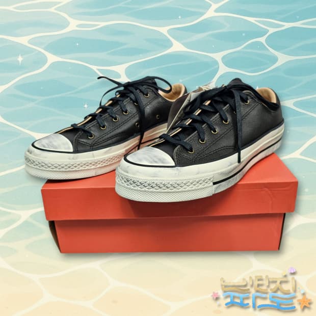 240 새제품 CONVERSE 컨버스 척 70 OX 로우 블랙 에그렛