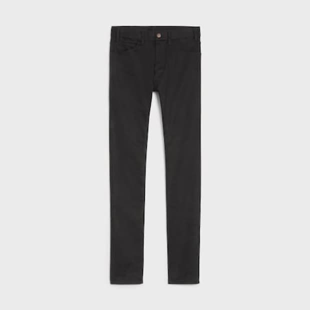 셀린느 스키니 진 빈티지 퓨어 블랙 데님